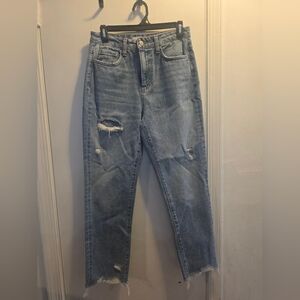 Classic Light Blue Straight Leg Jeans